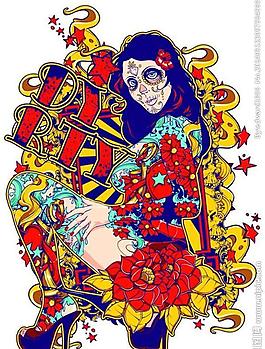 纹身图案t恤花纹图片