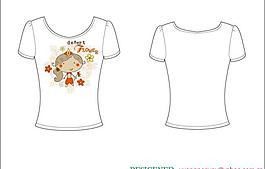 t shirt t恤 印花 可爱 服装 卡通 女 花 图片