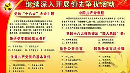 优秀共产党员活动展板图片