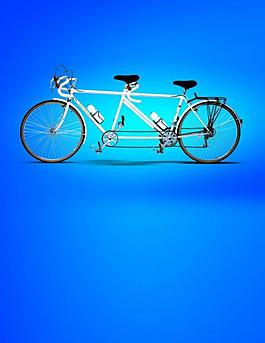 双人自行车图片