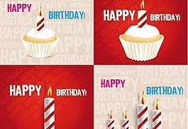 生日蛋糕矢量素材