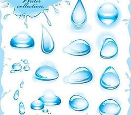 精美水滴矢量素材