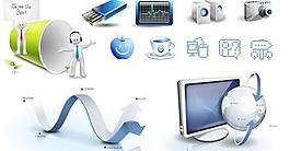 质感实用商务图标psd分层