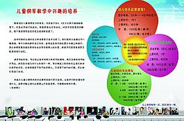 钢琴彩页图片