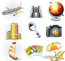 旅游出行度假图标图片