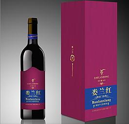 葡萄酒包装效果图图片