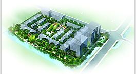 小区鸟瞰图图片