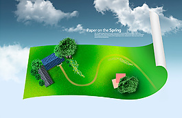 高清PSD分层素材崇尚自然