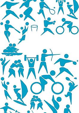 奥运体育比赛项目标识图标图片