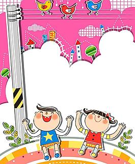 小孩做运动图片