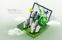 高清PSD分层素材科技领跑者