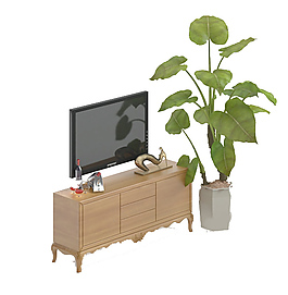 电视柜模型素材