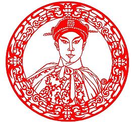 剪纸人物图片