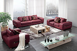 真皮沙发家具图片