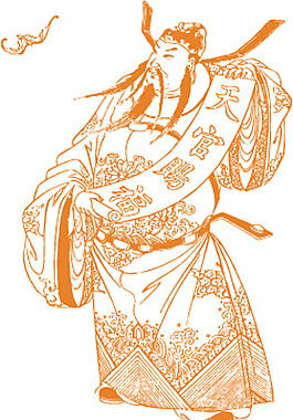古代传统财神爷纹样