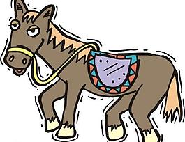 马 卡通 可爱图片