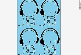 音乐小人图片