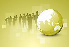 商务团队 科技背景图片