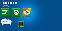 各种彩色ui小图标图片