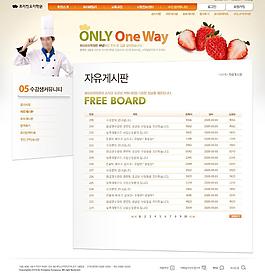食品网站 内页模板图片