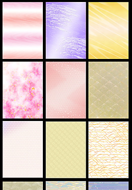 粉色黄色花纹 背景图片-4