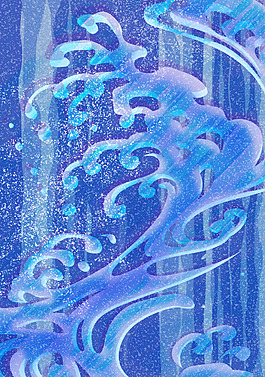 水纹浪花底纹花纹素材