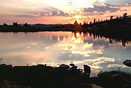 夕阳背景视频素材
