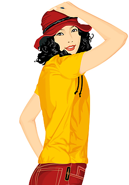 时尚休闲美女