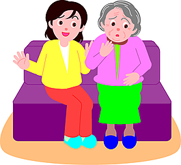 老年人生活矢量素材