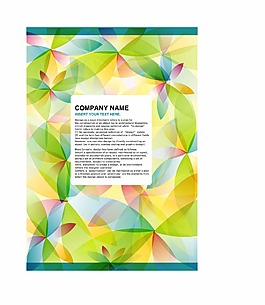 渐变的花瓣海报