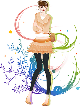 短裙少女