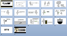 漫画哲学之铁饭碗ppt模板
