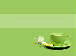 清新绿色柠檬主题ppt模板