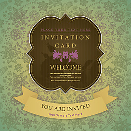 欧式风格邀请卡