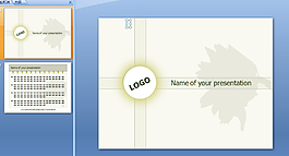 简约彩点背景PPT模板