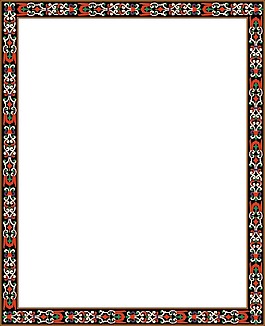 中国风格花边边框