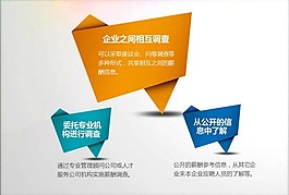 3d立体折叠样式PPT素材
