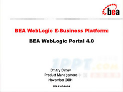 BEA WebLogic Portal 4.0ppt模板