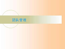 商务团队管理ppt模板