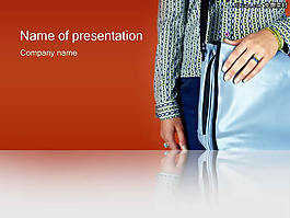 普拉达商务女士PPT模板