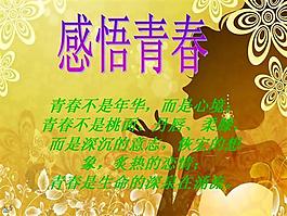 感悟青春ppt模板