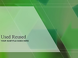 绿色背景科技PPT模板