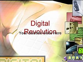 数字革命PPT模板下载