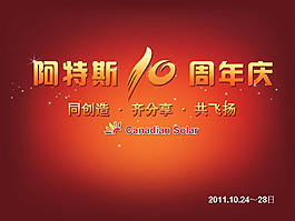 企业10周年庆典策划PPT模板