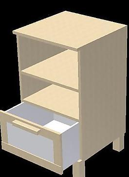 宜家aneboda床头柜