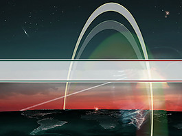 精美星空背景科技PPT模板下载