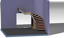 圆形井壁设计阶梯