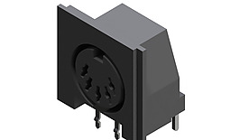 din5 PCB插座90°