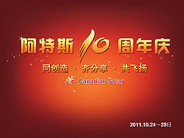 10周年庆典企业策划PPT模板