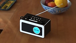 TEAC R2的优质版本的AM / FM收音机闹钟